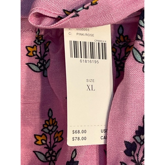 Anthropologie Pink Floral Belted Shorts NWT Size XL - Picture 9 of 13